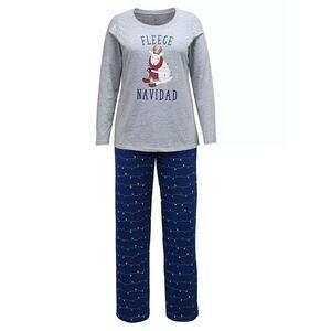 Family Pajamas Women Knit Navidad Family Pajama 2 Piece Set Multi Size XL